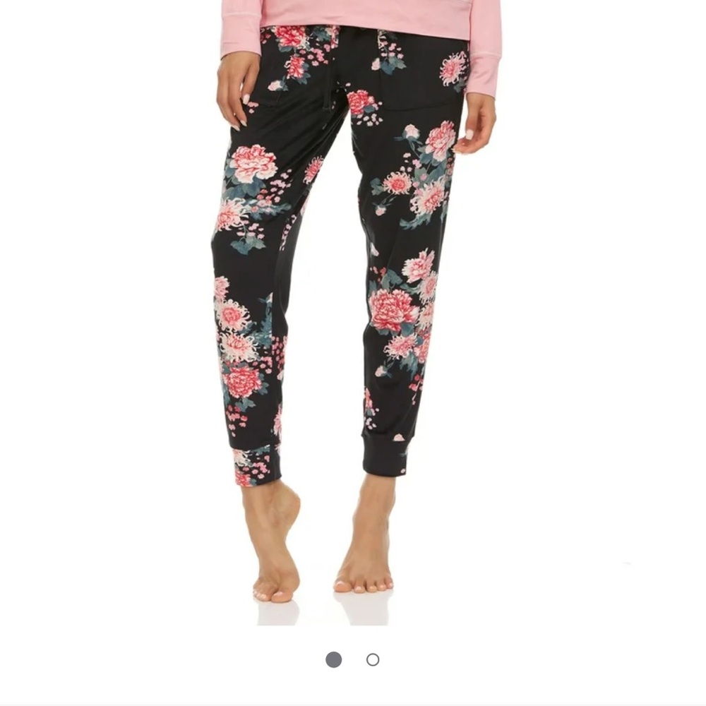 Flora Nikrooz Women's Floral Velour Pajama Pants Only L